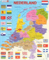 LARSEN Puzzle Nizozemska - politični zemljevid 48 kosov
