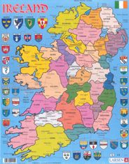 LARSEN Puzzle Politični zemljevid Severne Irske 48 kosov