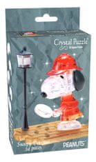 HCM Kinzel 3D kristalna sestavljanka Snoopy detektiv 34 kosov