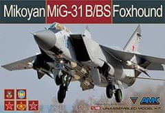 AMK maketa-miniatura Mikoyan MiG-31B/BS Foxhound • maketa-miniatura 1:48 novodobna letala • Insane