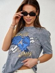 Fasardi Ženska majica s potiskom Lebigan siva S