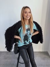 Fasardi Ženska majica s potiskom Margavar turkizna Universal