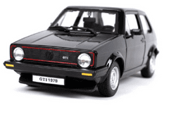 Burago B 1:24 Volkswagen Golf MK1 GTI črna 18-21089