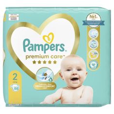 Pampers Premium Care plenice, velikost 2 (4-8 kg), 88 plenic