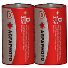 Agfaphoto cinkova baterija 1,5 V, R20/D, krčenje 2 kosa