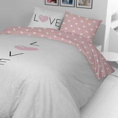 Svilanit otroška posteljnina Love, bombažna, 140x200 + 50x70 cm