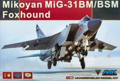 AMK maketa-miniatura Mikoyan MIG-31 BM-BSM Foxhound • maketa-miniatura 1:48 novodobna letala • Insane