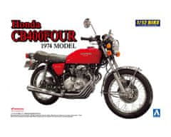 AOSHIMA maketa-miniatura Honda CB400 Four 1974 Model • maketa-miniatura 1:12 motocikli • Level 3