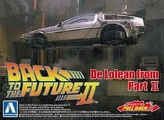AOSHIMA maketa-miniatura DeLorean DMC "Back to the Future II" • maketa-miniatura 1:43 starodobni avtomobili • Level 2