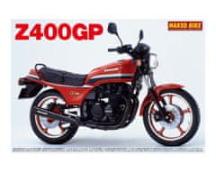 AOSHIMA maketa-miniatura Kawasaki Z400GP • maketa-miniatura 1:12 motocikli • Level 3