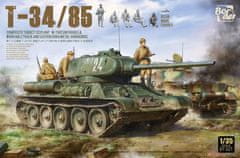 BorderModel maketa-miniatura T-34-85, Composite Turret, 112 Plant w-5 Resin Figures, Metal Gun Barrel, Workable Tracks • maketa-miniatura 1:35 tanki in oklepniki • Level 4