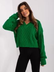 Badu Klasičen ženski pulover Maddalena zelena Universal