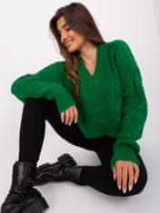 Badu Klasičen ženski pulover Maddalena zelena Universal