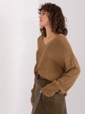 Badu Klasičen ženski pulover Xiluvani kamelja Universal