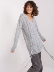 Badu Klasičen ženski pulover Maximbyi siva Universal