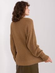 Badu Klasičen ženski pulover Xiluvani kamelja Universal