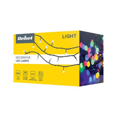 Rebel LED lučke za novoletno jelko , 10m, RGB, s spremembo načina osvetlitve, IP44