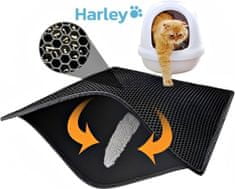 HARLEY® Podloga za mačje metuljčke dvoslojna vodoodporna podloga za lovljenje urina (40 cm x 50 cm , črna) | CATMAT