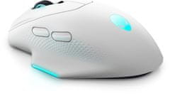Alienware Dell Gaming Mouse, brezžična AW620M, Lunar