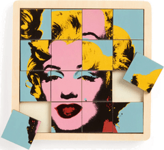 Galison Andy Warhol drsna lesena sestavljanka: (16 kosov): Marilyn 2v1