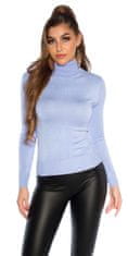 Amiatex Ženski pulover 104305, svetlo modra, UNIVERZáLNí
