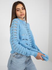 Badu Klasičen ženski pulover Fenidron modro nebo Universal