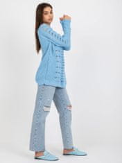 Badu Klasičen ženski pulover Fenidron modro nebo Universal
