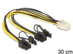 Delock pci express 2x8pin/1x6pin napajalni razdelilni kabel