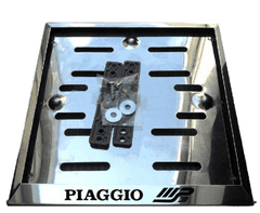 Goldi Motorsport Inox okvir reg.tablice motor - lasersko graviran PIAGGIO MP3