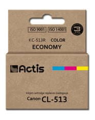 PartyDeco actis kc-513r črnilo (nadomestno za canon cl-513; standardno; 15 ml; barvno)