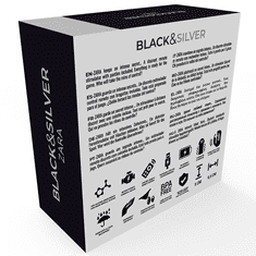 BLACK&SILVER VIBRACIJSKE HLAČKE Black & Silver Zara Black