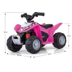 MILLY MALLY Honda ATV Električno štirikolesno kolo roza