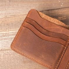 Usnjena ozka denarnica Hullmain Exchange SLIM SAFE