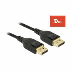 Delock kabel DisplayPort 2m 8K 60Hz črn 85660