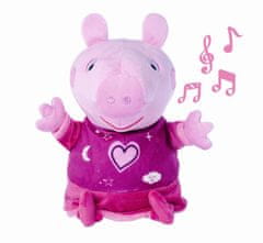 Peppa Pig 2v1 plišasti prašiček, igranje + luč, roza, 25 cm
