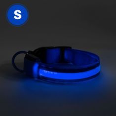 yummie ovratnica z LED osvetlitvijo - USB z baterijo - velikost S (43cm) - modra