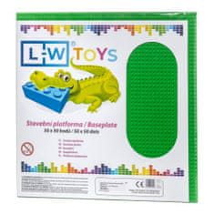 L-W Toys Velika gradbena preproga 50x50 zelena