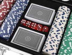 Kruzzel Texas Holdem poker set 300 žetonov v alu. kovčku