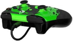 PDP Rematch kontroler za Xbox, žični, svetoč v temi, črno-zelen