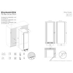 Dunavox Vinska vitrina DX-194.490BK samostoječa/vgradna