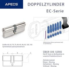 APECS Cilindrični vložek APECS EС-105(45/60)-NI (3keys) (00022540)