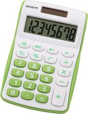 Genie Kalkulator 8-mestni žepni 120 b zelen