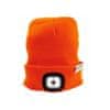 Ekolight Kapa z USB polnilno LED svetilko oranžna