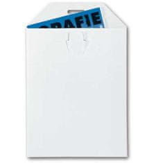 Kartonska ovojnica - A4, brez lepila, bela, 100 kosov