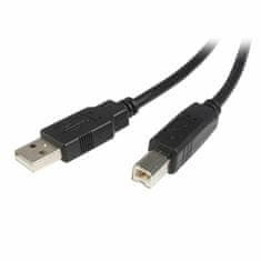 NEW Kabel USB A v USB B Startech USB2HAB3M Črna
