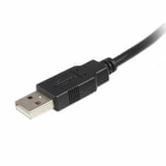 NEW Kabel USB A v USB B Startech USB2HAB3M Črna
