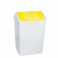 Denox Koš za smeti Denox White Yellow 55 L