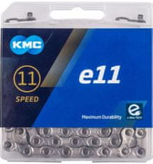 KMC Srebrna veriga E11 s 122 verižicami BOX