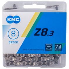 KMC Veriga Z8 srebrno-sive barve s 114 členki BOX