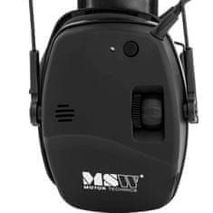 MSW Zaščitne slušalke Active Shooter AUX Bluetooth - črne